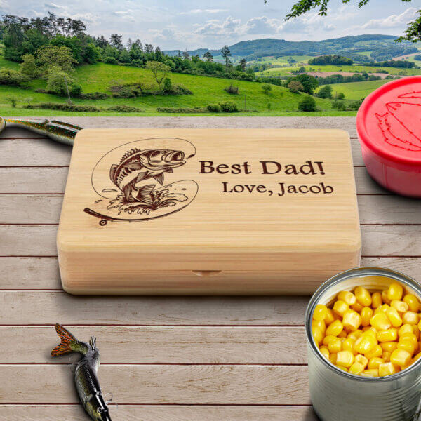 Personalize Your Space with Custom Name Plate Engraving and Fishing Lure Mystery Box