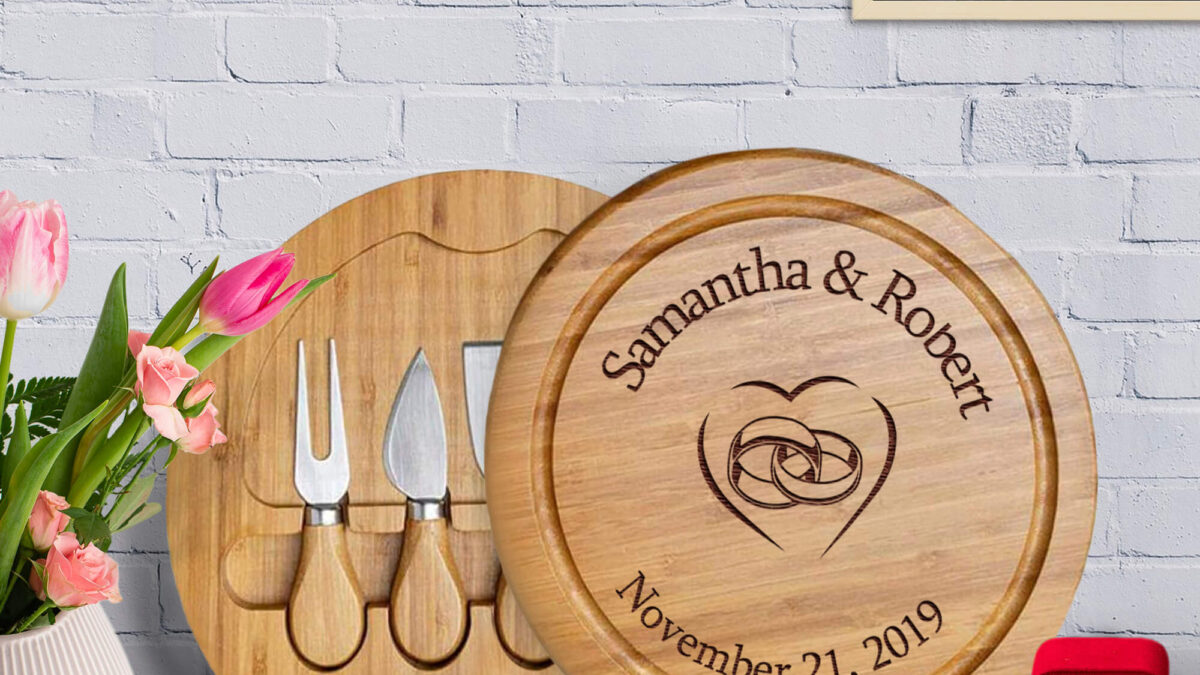 50th Wedding Anniversary Gifts For Couple - Custom Cheese Board Makes –