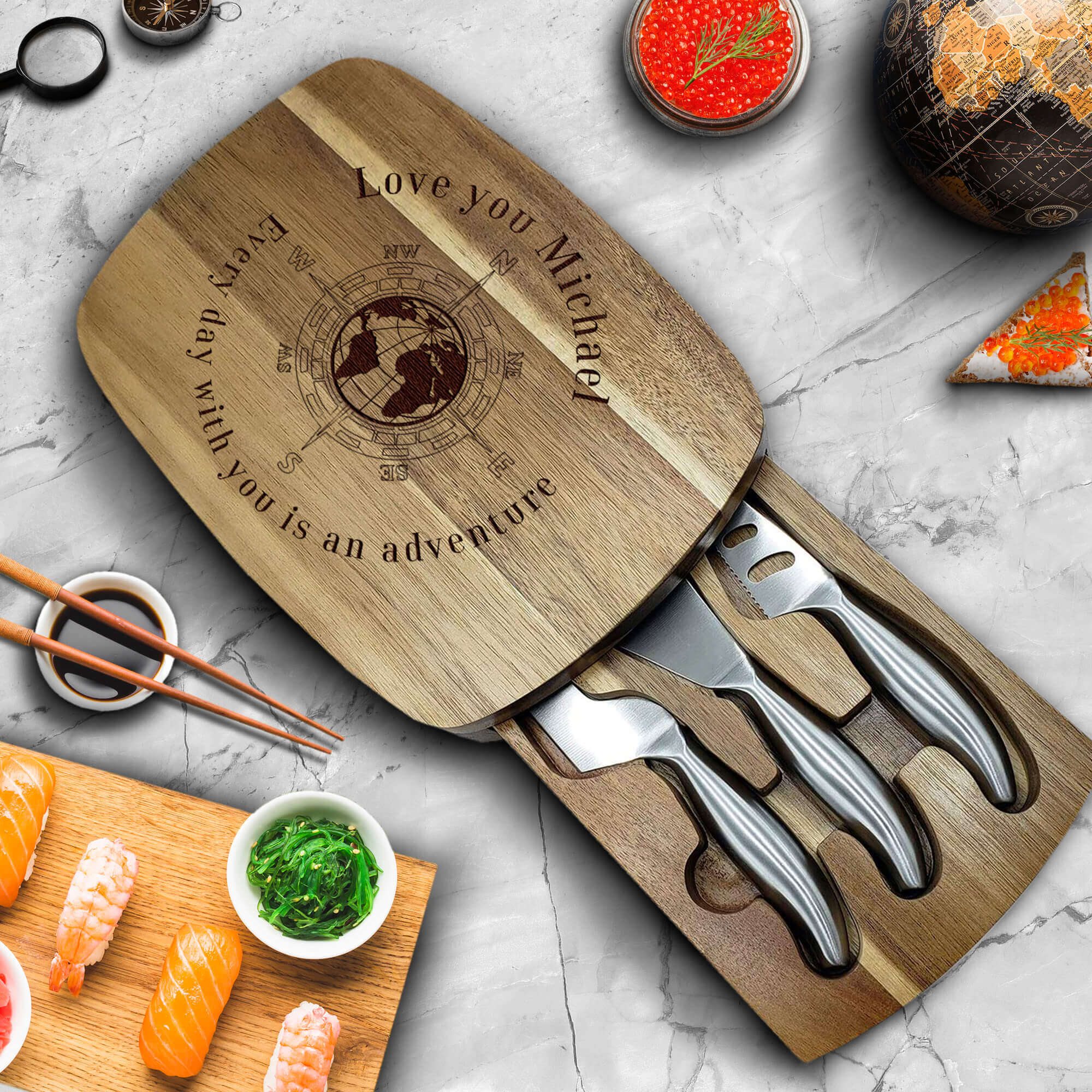 Custom Bamboo Cutting Board, Personalized Chopping Board, Cheese Board or  Charcuterie Board for Wedding Gift or Housewarming Gift