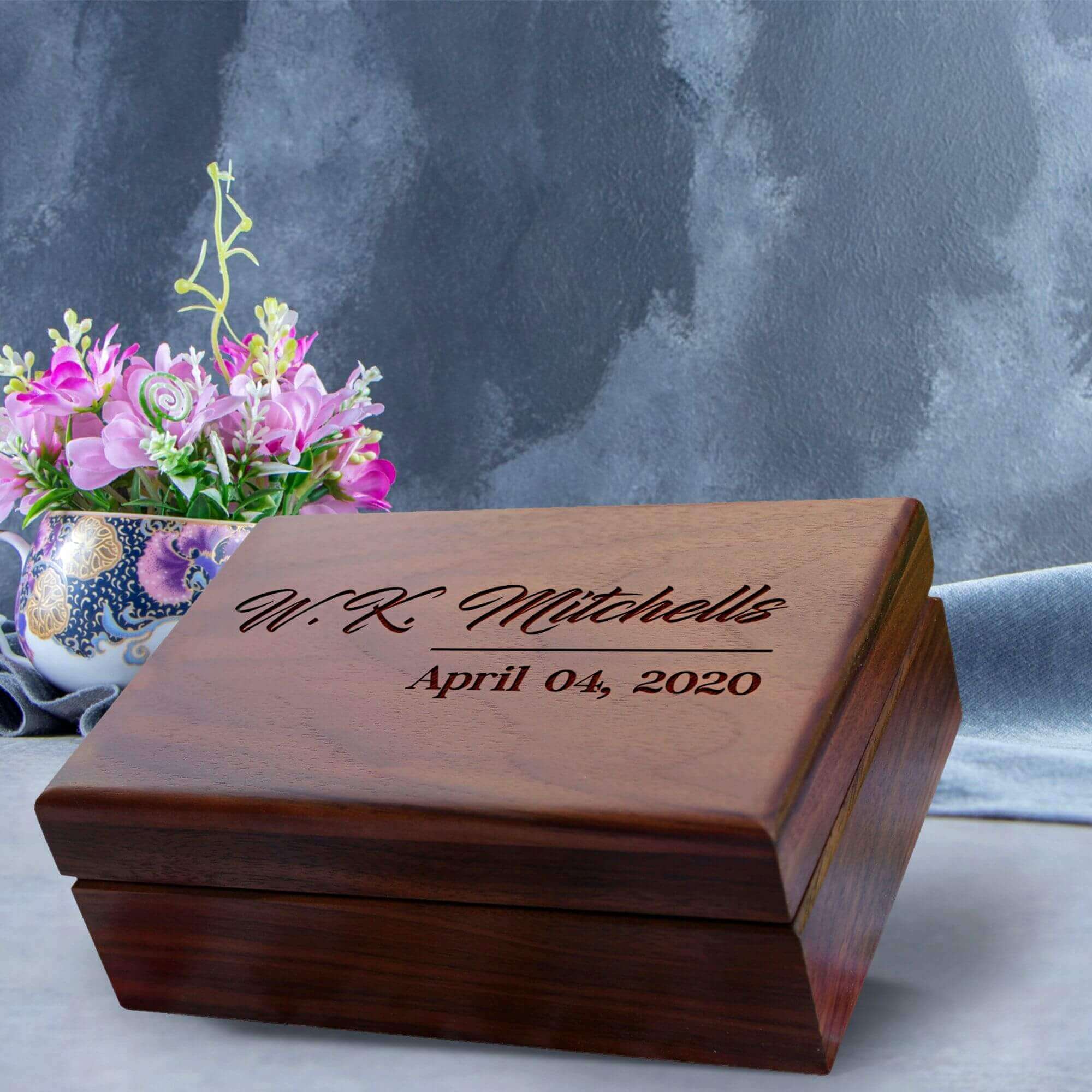 Personalize kwanza gift wooden deals jewelry keepsake box with beautiful woodenprinted