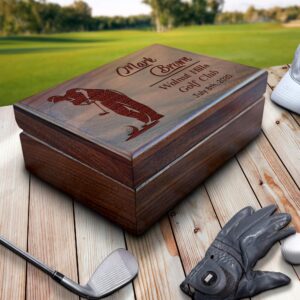 Personalized Walnut Gift Box, Luxury Mens Jewelry Box