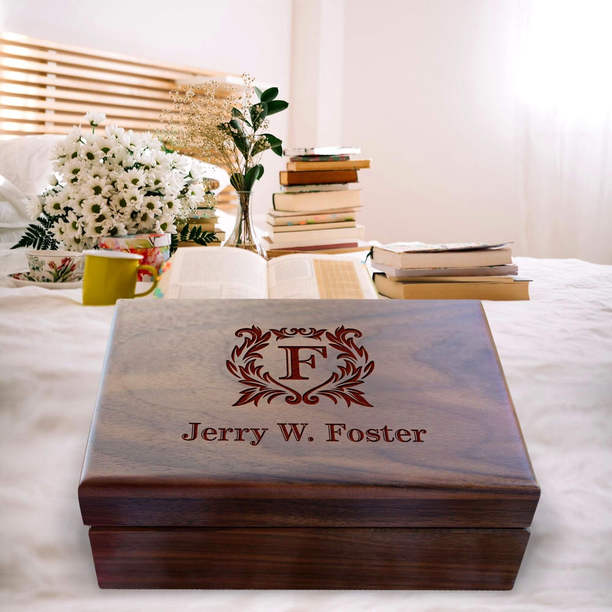  Personalized Keepsake Box - Memory Box for Couples - Wedding  Anniversary Gift - Valentine's Day Gift for Fiance Husband Wife : Handmade  Products