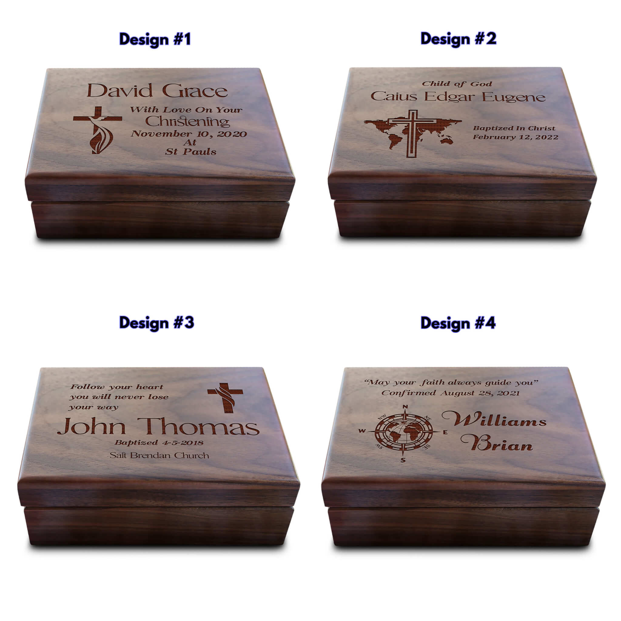 3D Memory Box Toy Box Storage Box Wooden Box Gift outlet Idea for Baptism Birth Wedding Communion