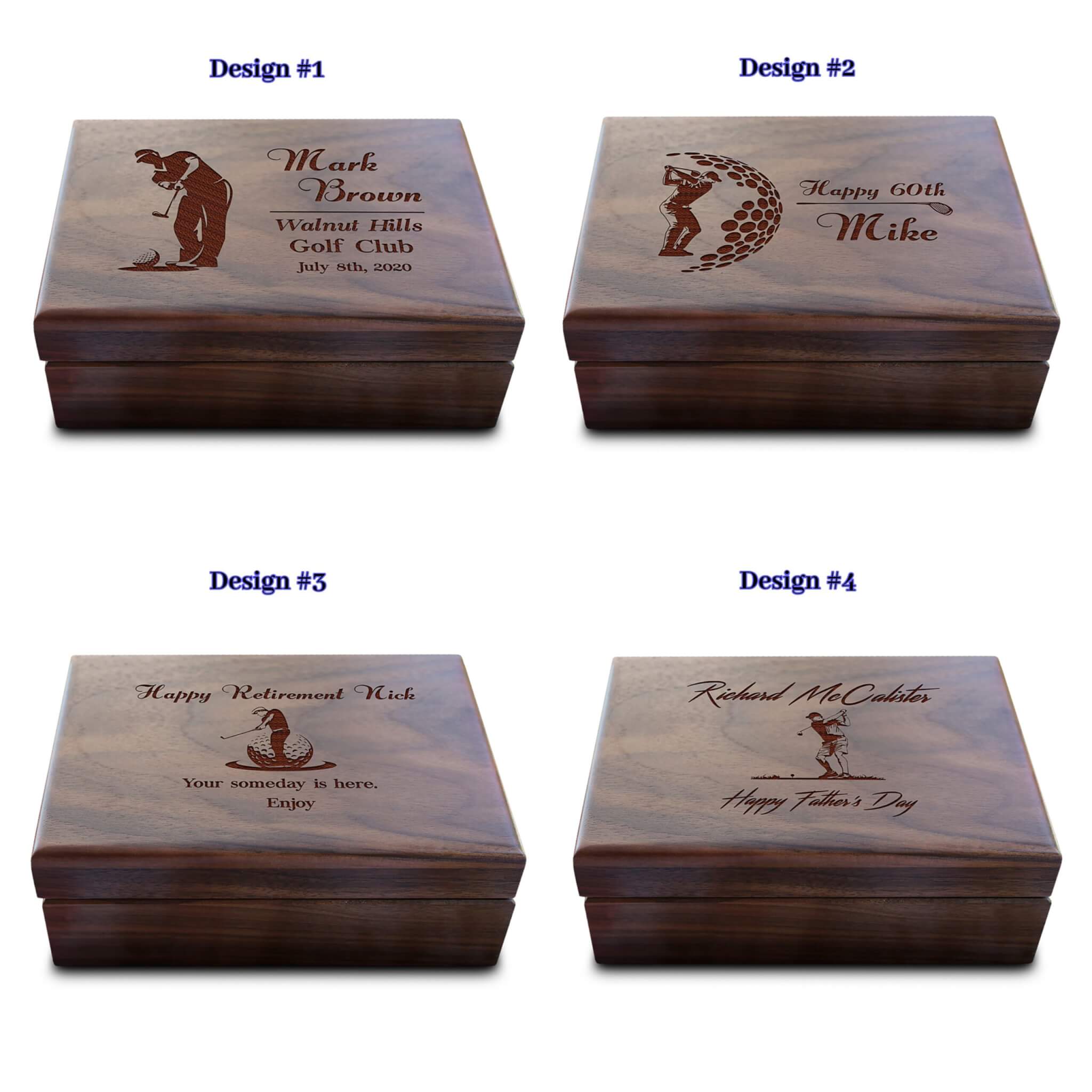 Monogram jewelry box for men golf tee marker holder, keepsake box for men, personalized box for him selling