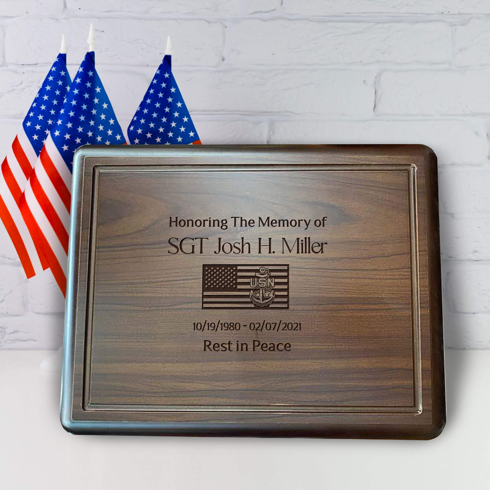 Personalized Wood Plaque | Military Gift | 