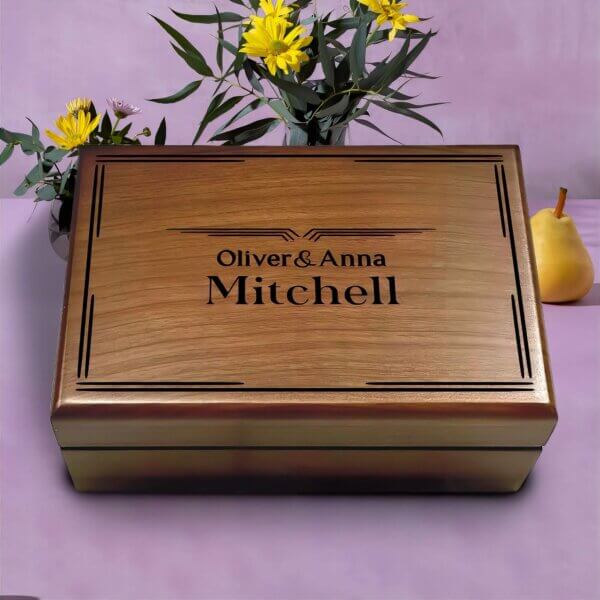 Personalized Memory Box: Custom Memento Box, Wedding Day Memory Gift