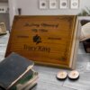 Decorative wooden boxes, a heartfelt memorial for the loss of a beloved grandma.