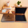 Walnut Jewelry Box: Custom Engraved Keepsake Box for Male