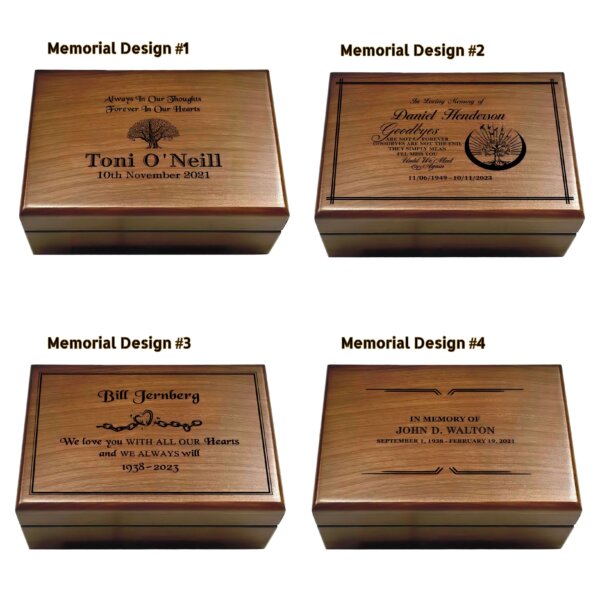 Personalized Grief Gifts: Engraved Memory Keepsake Box for Loss of Loved One - Aspera Design