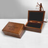 Personalized attorney memory box with custom engraving, ideal for safeguarding legal profession keepsakes and documents