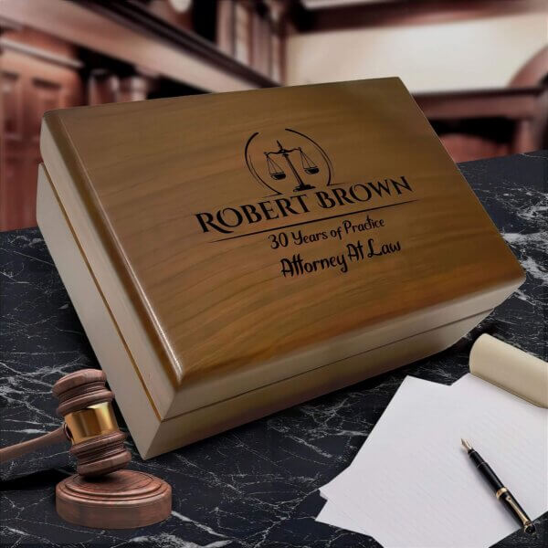 Lawyer Appreciation: Personalized Lawyer Keepsake Box