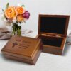 Personalized Baptism Box for Girls: A beautiful keepsake box with custom engraving, perfect for cherishing memories of a girls baptism.