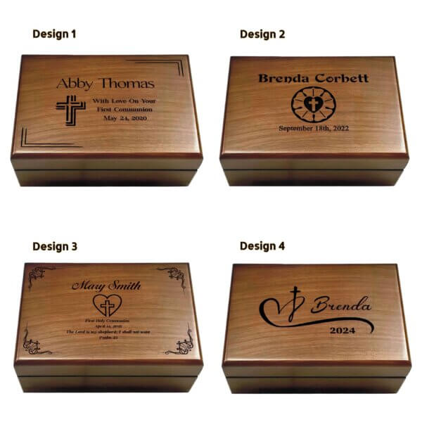 Personalized First Communion Memory Box: A special keepsake to cherish memories from this sacred occasion.