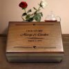 Gifts for Married Couples with Monogram Engraving, Name Tag Engraver, and Memories Shadow Box - Aspera Design