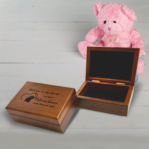 Wooden baby keepsake box - Preserve Precious Moments!