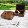 Carved Wood Box: The Ultimate Gift for a Golfer with Golf Ball Storage - Aspera Design