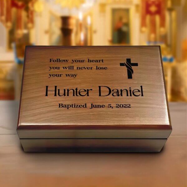 Confirmation Keepsake Boxes: Confirmation Baptism Memory Box and Baptism Gift