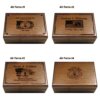 Engraved military keepsake box featuring the US Air Force emblem, ideal for preserving cherished memories and honors.